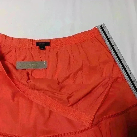 J.Crew teired skirt 💯 cotton. NWT. Ladies size M - Picture 4 of 7